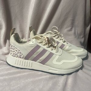 Women's Cream and Purple Sneakers